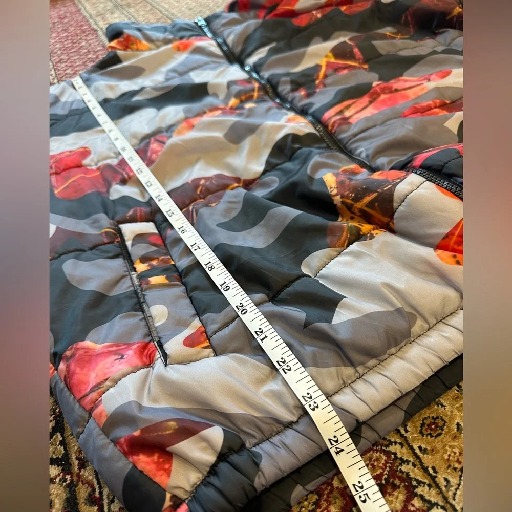 Artistix Men’s Camouflage Short Puffer Jacket ptp 27 - Picture 9 of 9